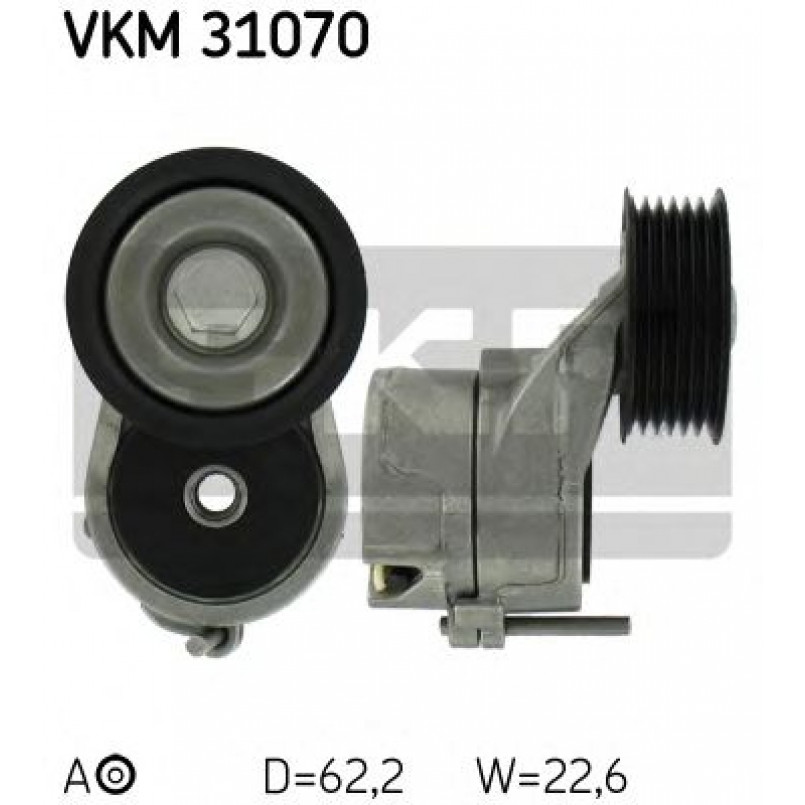 VKM 31070 SKF Натягувач поліклинового ременя